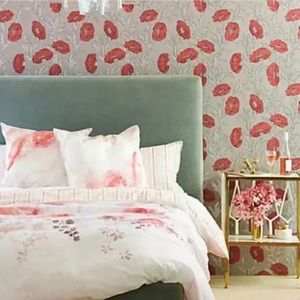 Anthropologie Lelie Floral Twin Duvet Cover